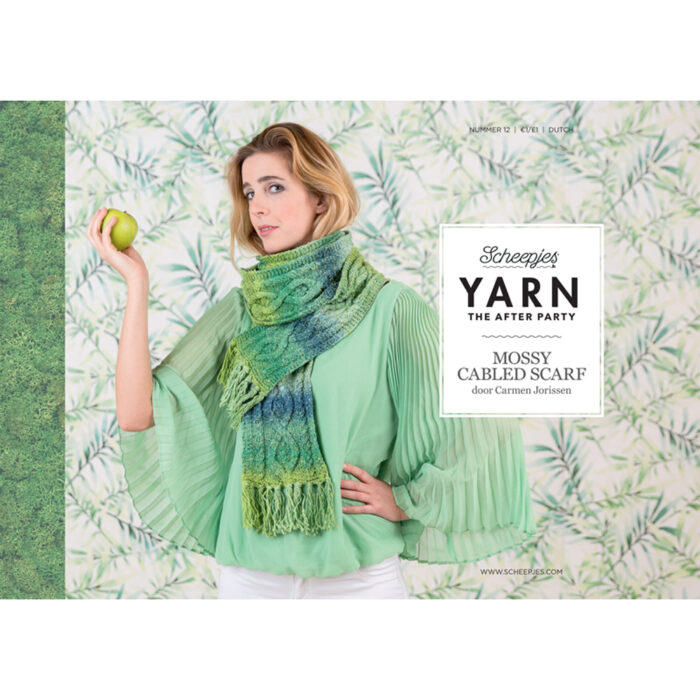 The After Party no.12 Mossy Cabled Scarf - obrazek 2