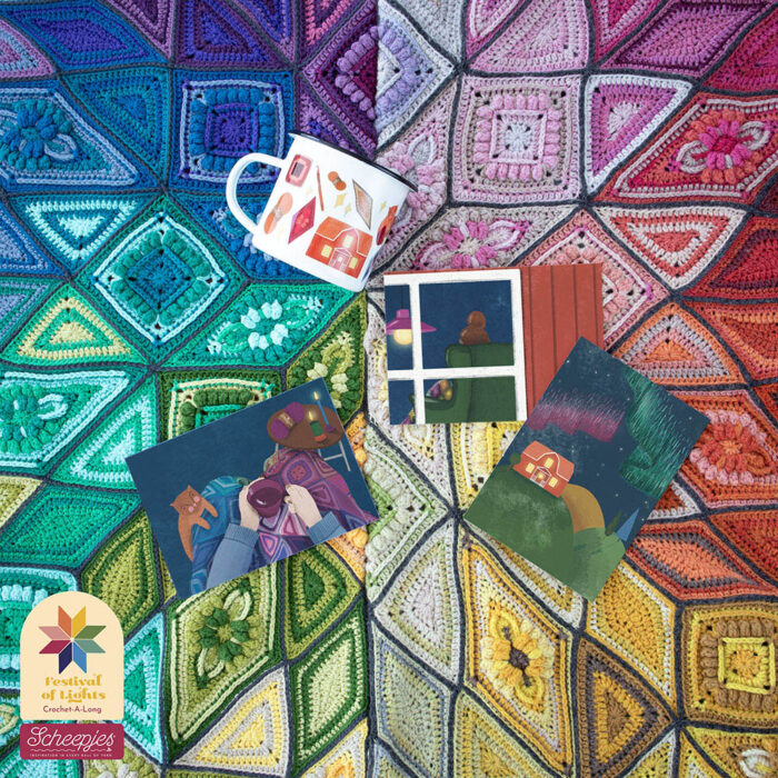 SCHEEPJES CAL Festival of Lights blanket - Organicon - obrazek 9