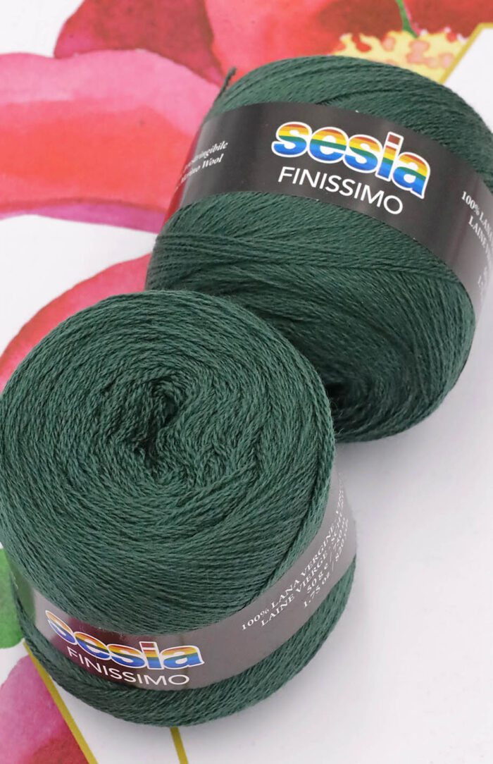 SESIA Finissimo (2458) butelkowa zieleń