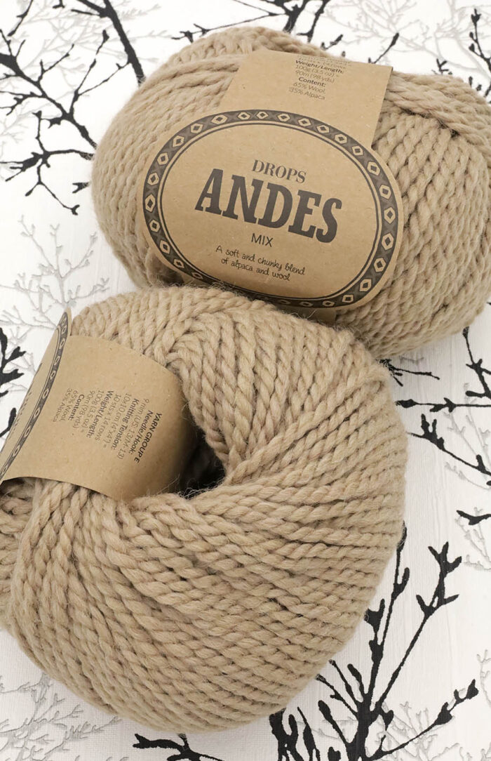 DROPS Andes (9024) mix orzech ziemny