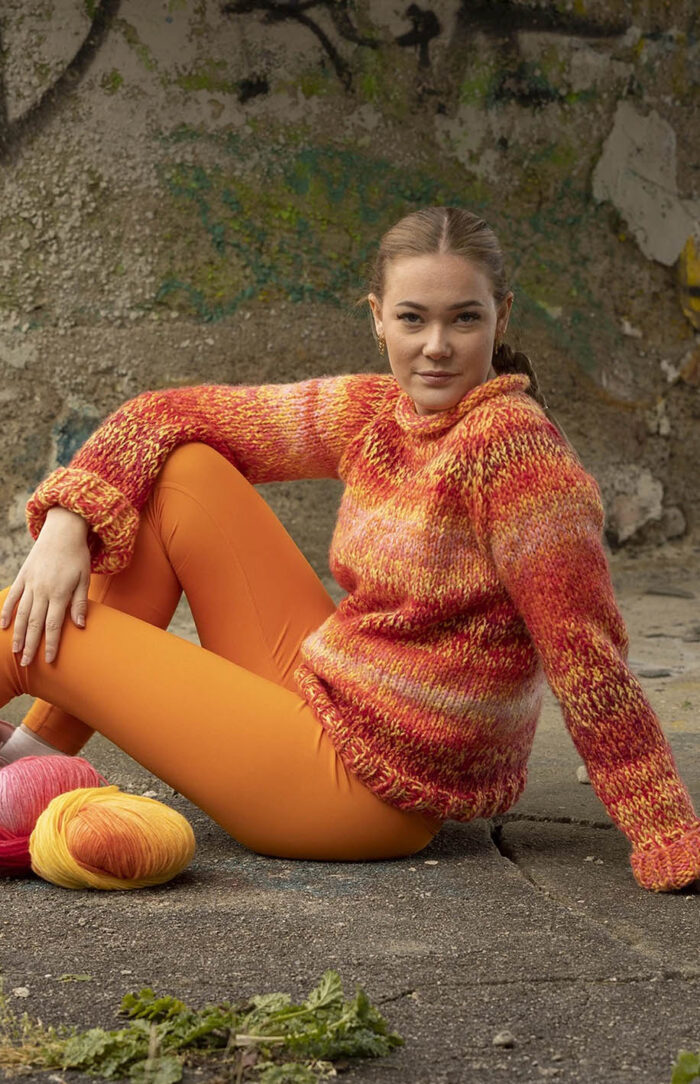 VIKING Alpaca Bris Multi (368) czerwony - obrazek 4