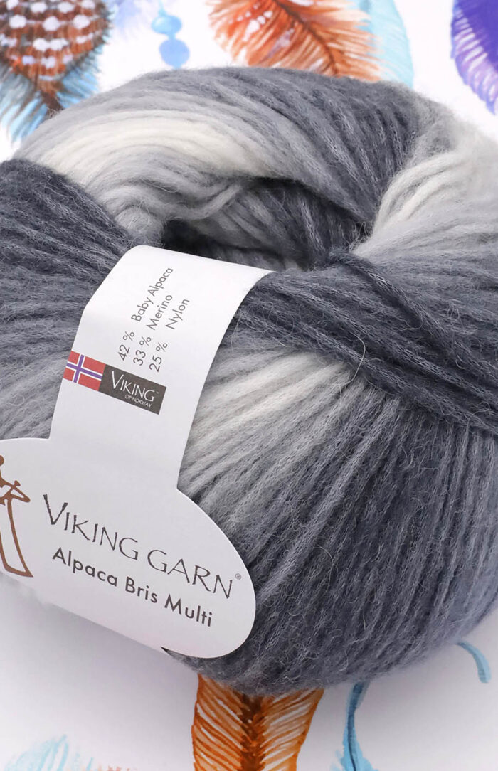 VIKING Alpaca Bris Multi (314) szary