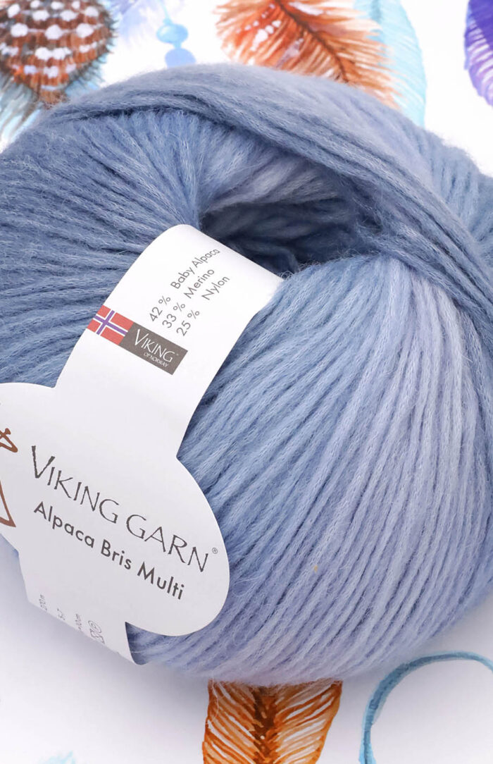 VIKING Alpaca Bris Multi (321) dżinsowy