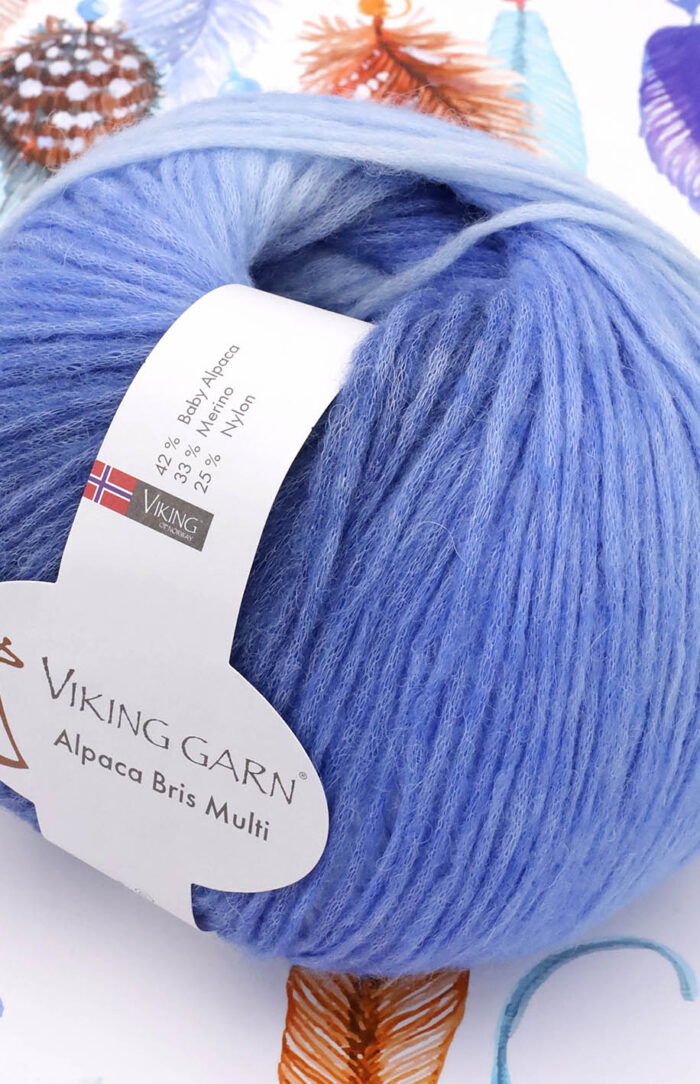 VIKING Alpaca Bris Multi (322) niebieski