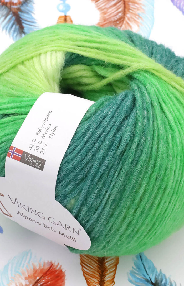 VIKING Alpaca Bris Multi (332) zielony