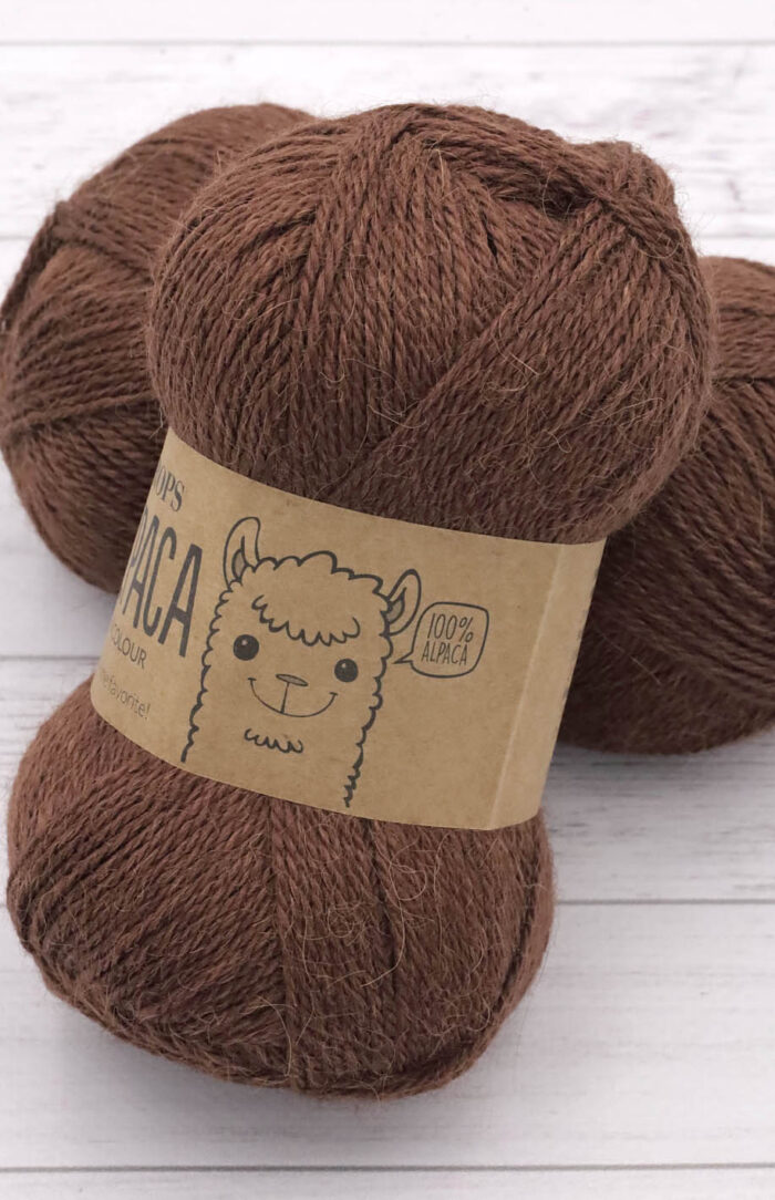 DROPS Alpaca (9041) miedziany brąz