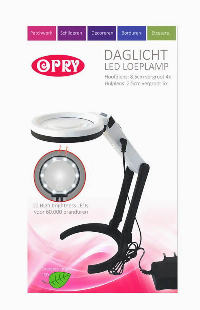 Opry Lampka LED z lupą 8,5 cm