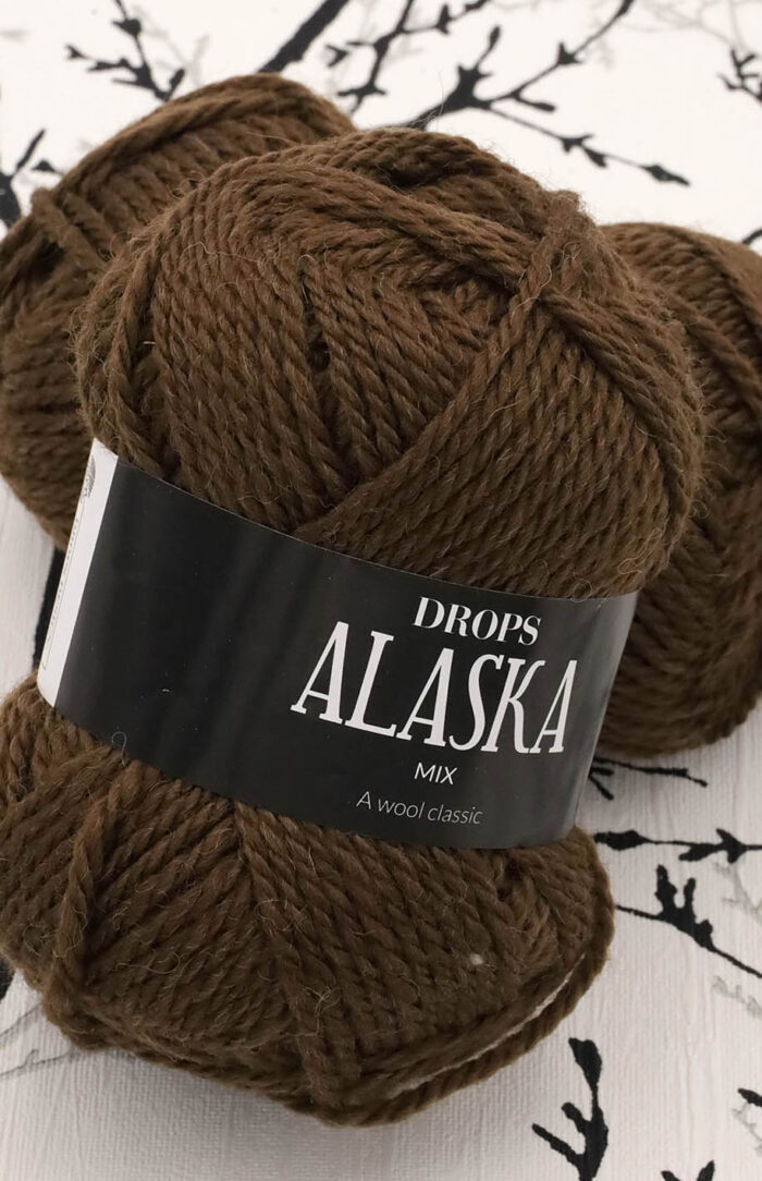DROPS Alaska (77) mix kasztanowy