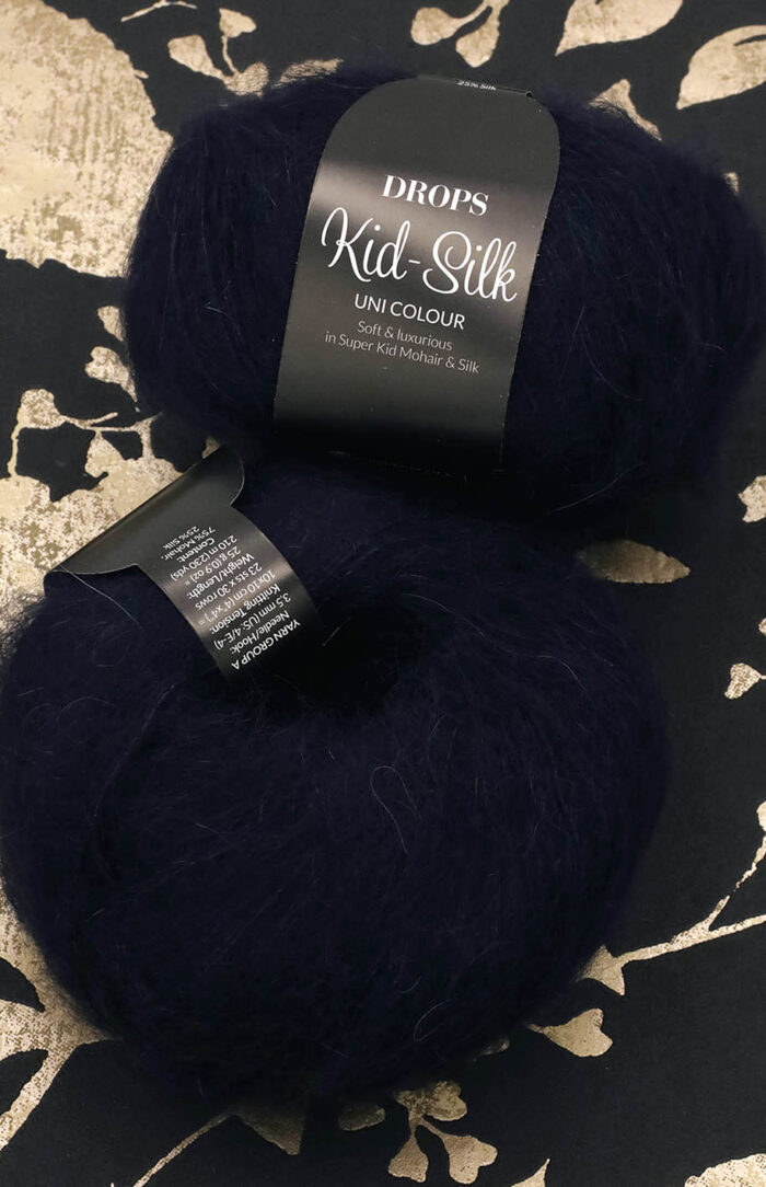 DROPS Kid-Silk (65) ciemny granat