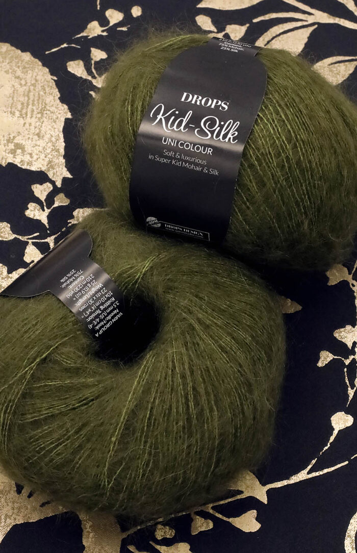 DROPS Kid-Silk (66) ciemna oliwka